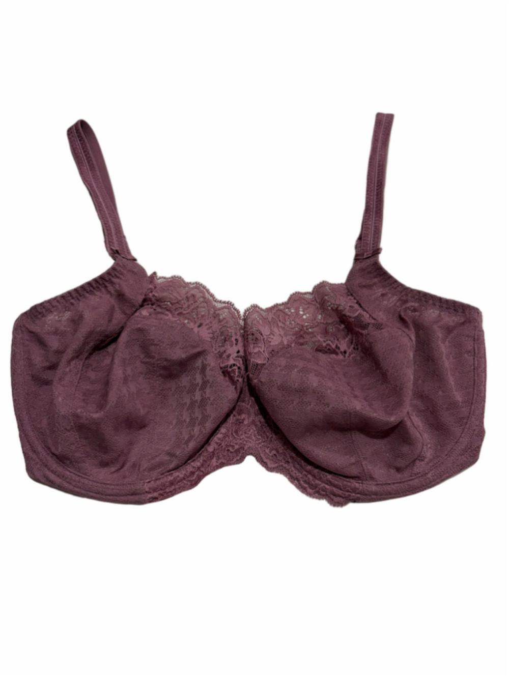Panache Envy 32FF Mauve Purple Lace Balconette Underwire Bra Full Cup Lingerie